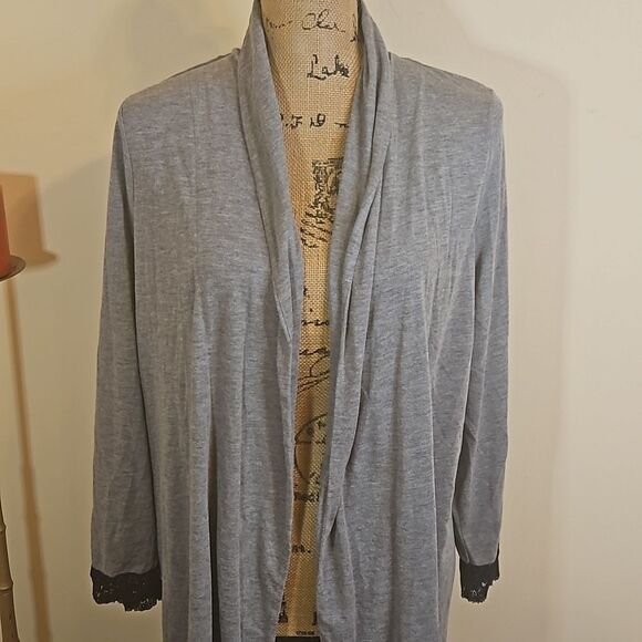 NWOT Asos long gray duster size Small (missing belt) - Picture 5 of 12
